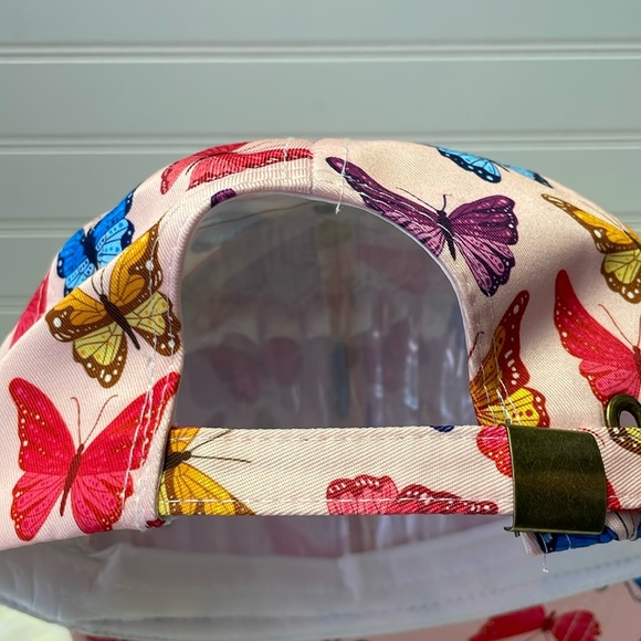 Butterfly 🦋 Pink with Multicolored Butterflies Baseball Cap - Picture 6 of 12
